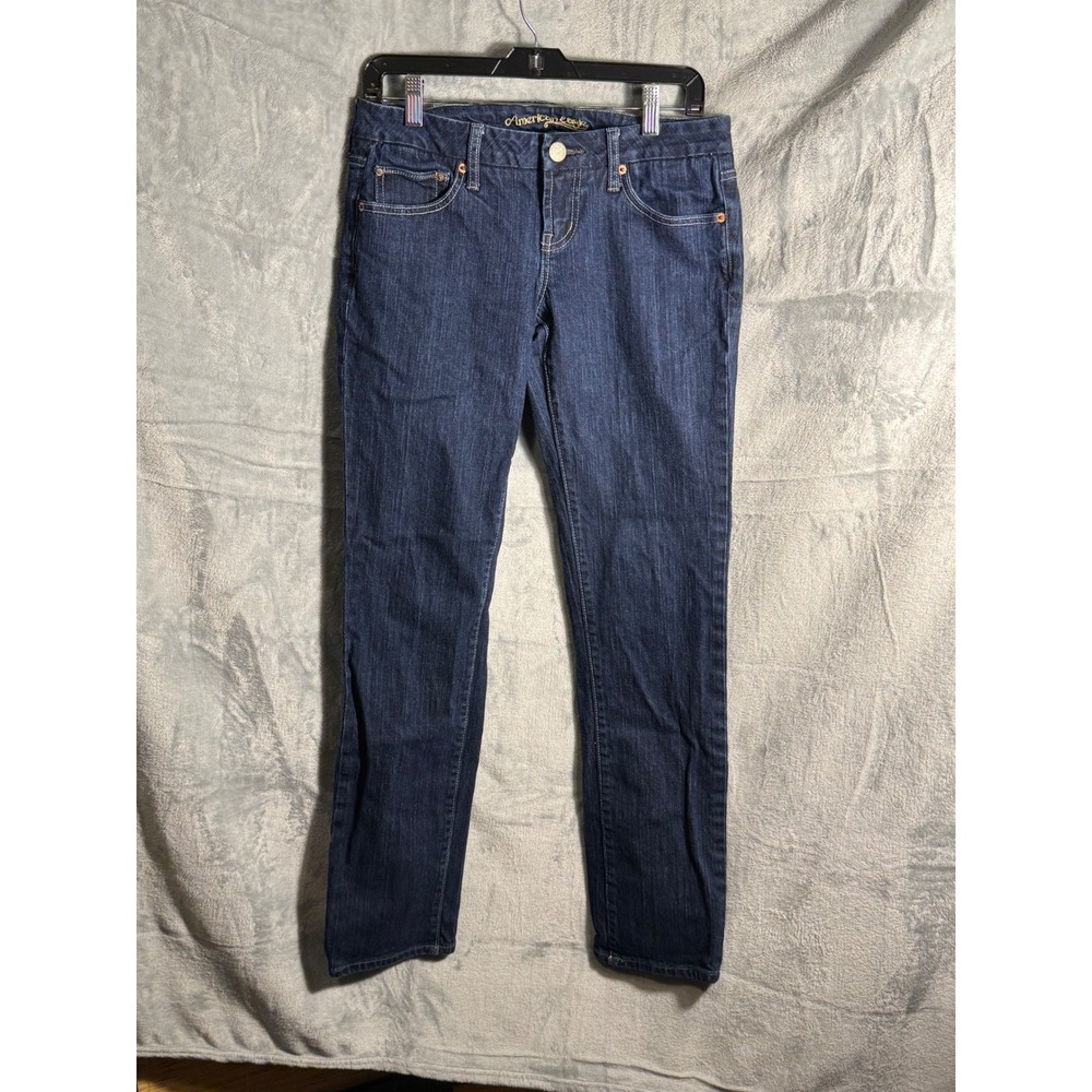 American Eagle Outfitters Skinny Jeans Dark Wash Women Size 8 Reg W29 L26‎